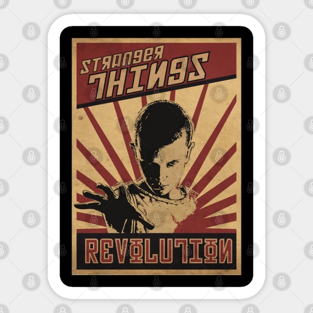 Stranger Revolution Sticker by CTShirts